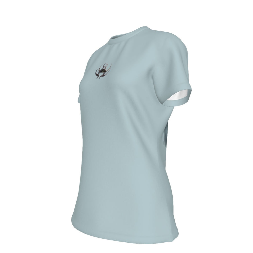 All-Over Print Women's Round Neck T-Shirt | 190GSM Cotton