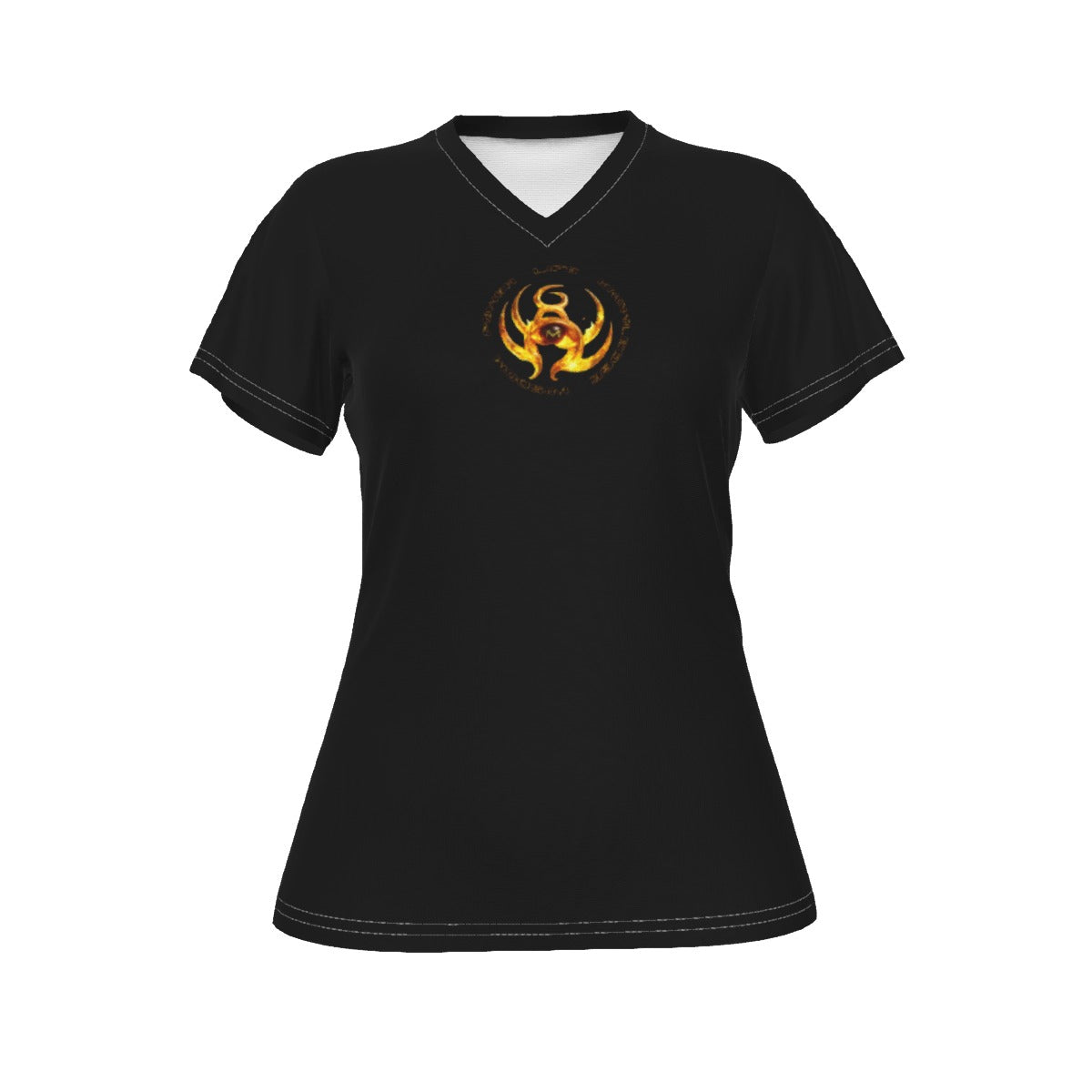 All-Over Print V-neck Women's T-shirt