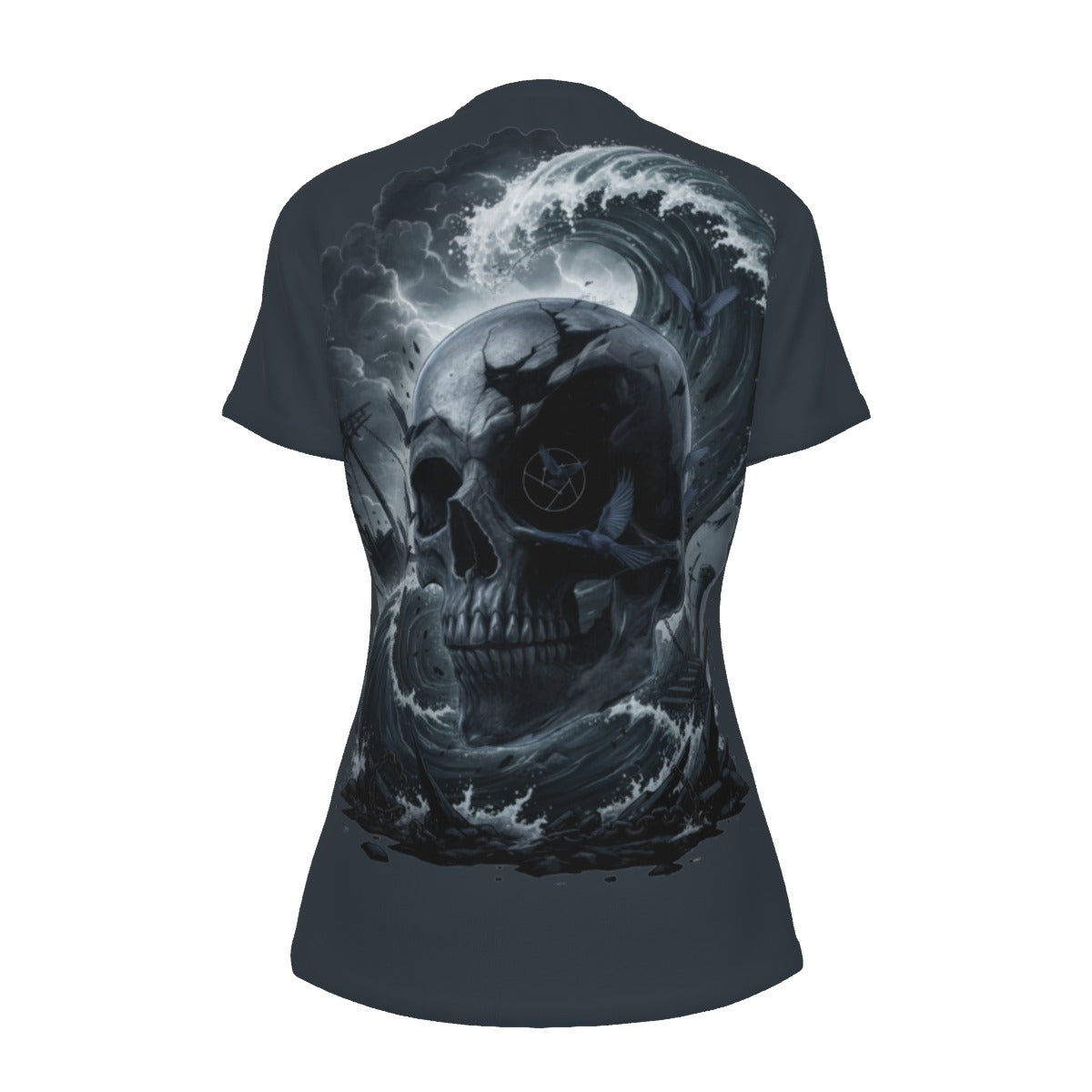 Storm Tide Skull and Crow LKWP Women’s Cotton T-Shirt