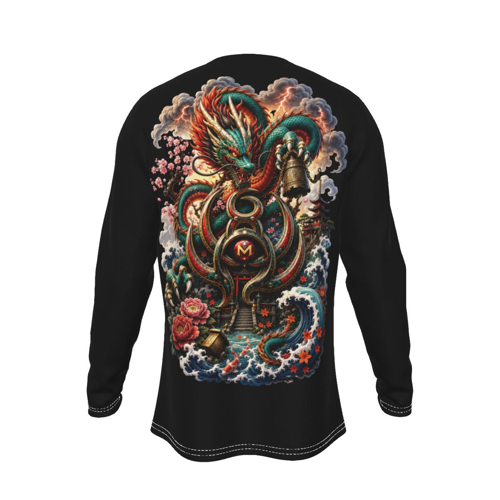 LKWP Japanese Dragon Temple Long-Sleeve Shirt – Life Knowledge Wisdom Power