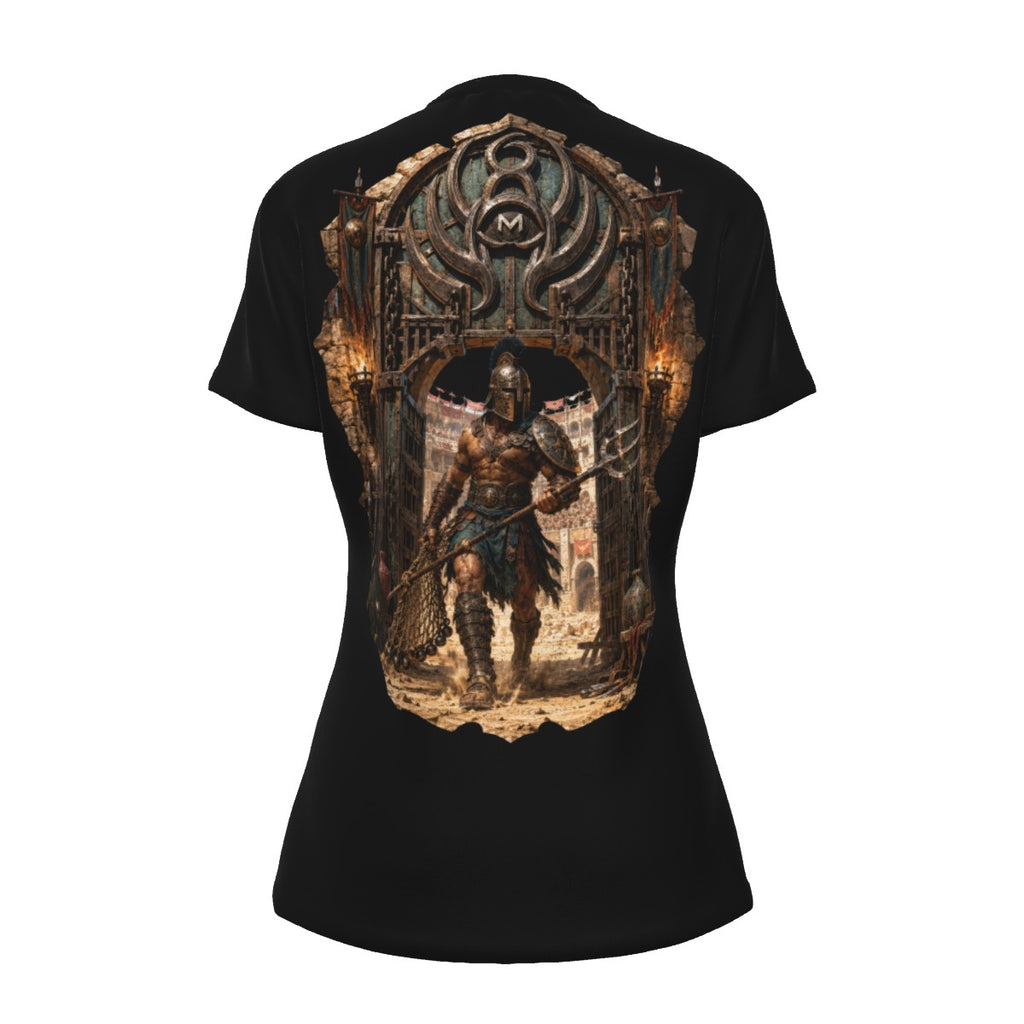 LKWP Gladiator Arena Women’s Cotton T-Shirt – Life Knowledge Wisdom Power