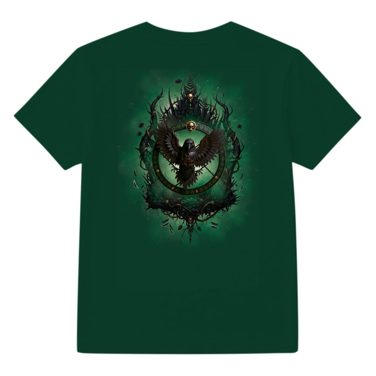 Emerald Omen Skull and Crow LKWP Graphic T-Shirt
