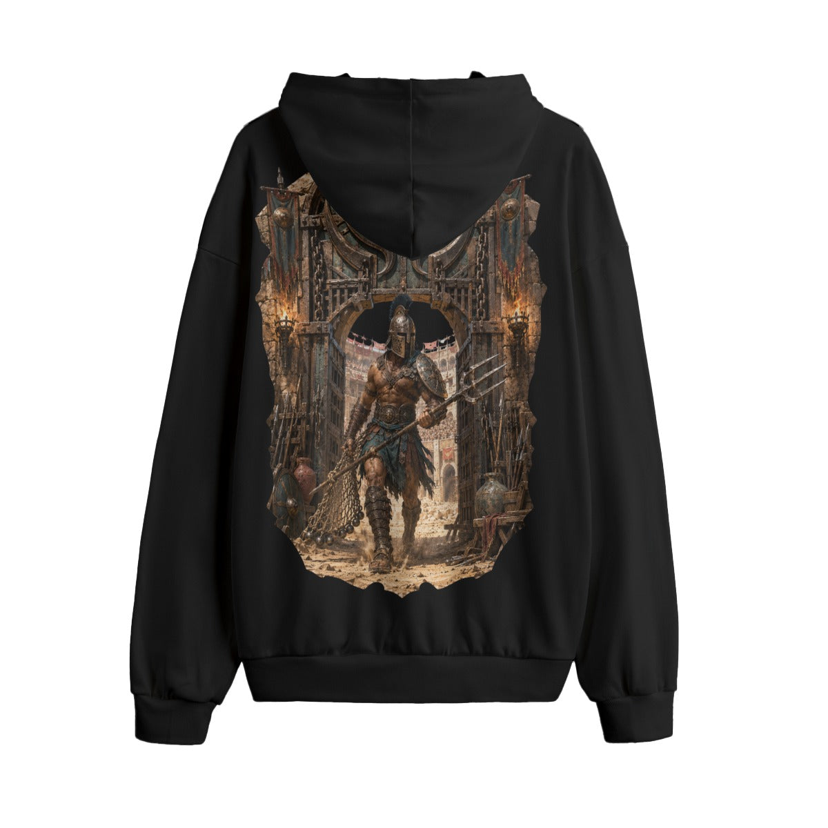 LKWP Gladiator Arena Gate Hacci Fleece Hoodie – Life Knowledge Wisdom Power