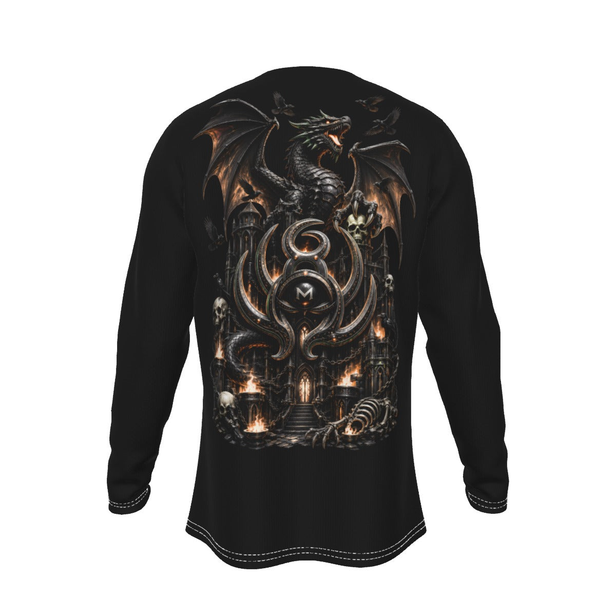 LKWP Gothic Dragon Citadel Long-Sleeve Shirt – Life Knowledge Wisdom Power