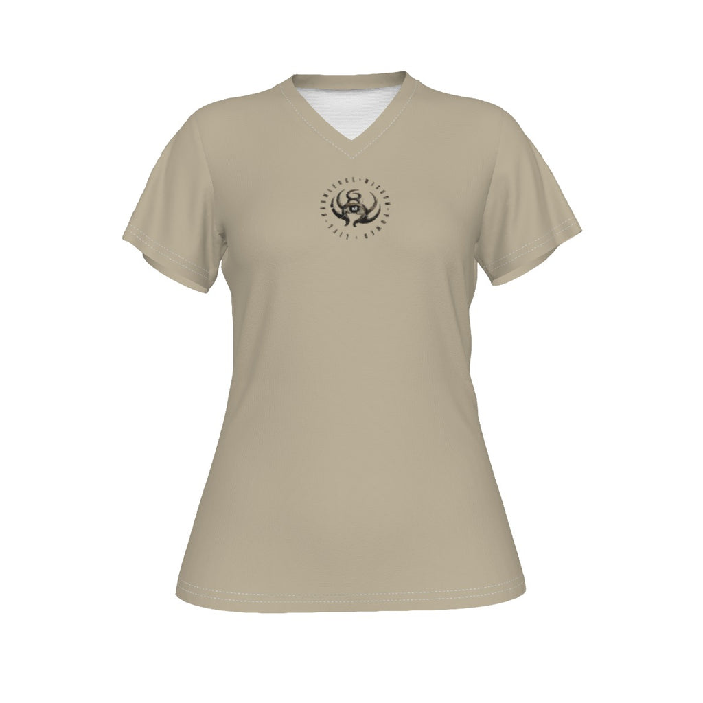 All-Over Print V-neck Women's T-shirt