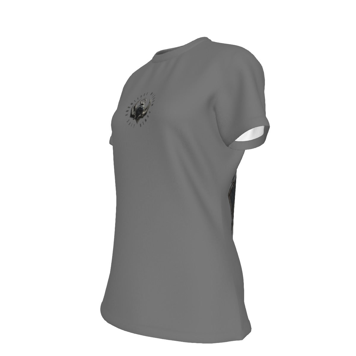 All-Over Print Women's Round Neck T-Shirt | 190GSM Cotton