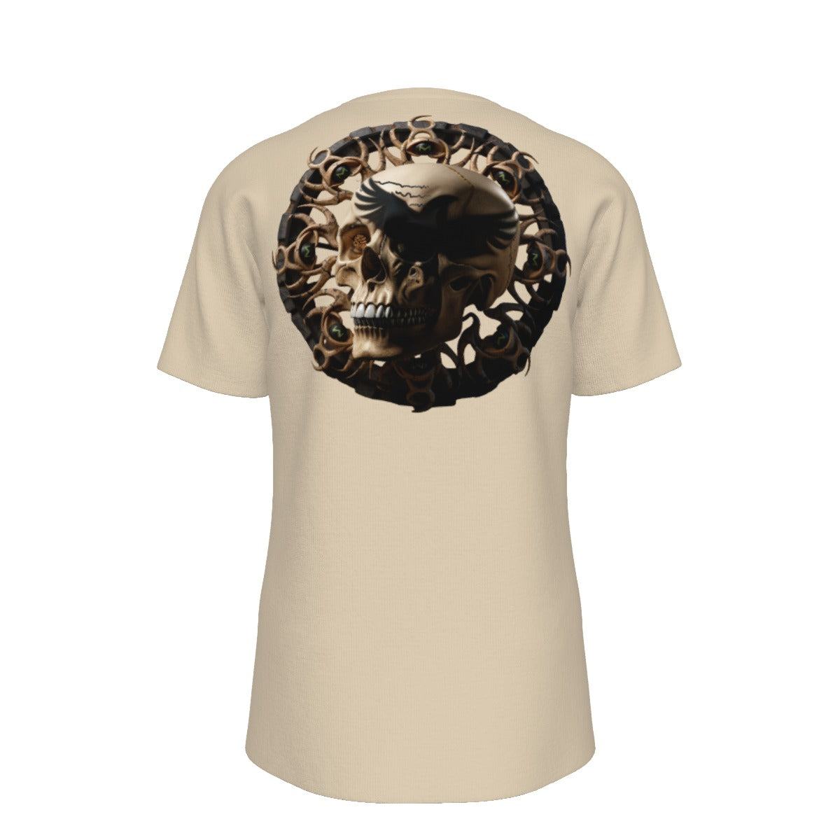 Desert Shadow Raven Skull Graphic Tee