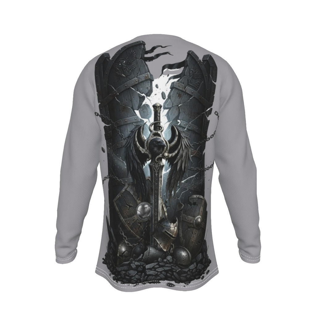 Shattered Guardian Skull and Crow LKWP Long-Sleeve Shirt