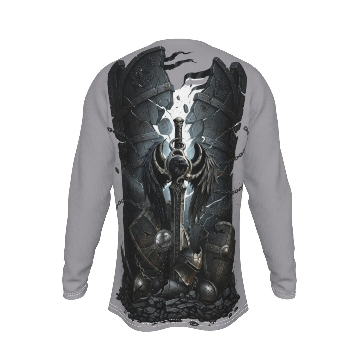 Shattered Guardian Skull and Crow LKWP Long-Sleeve Shirt