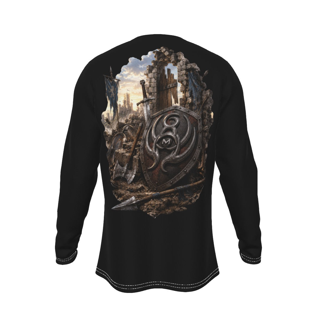LKWP Fallen Kingdom Battle Shield Long-Sleeve Shirt – Life Knowledge Wisdom Power