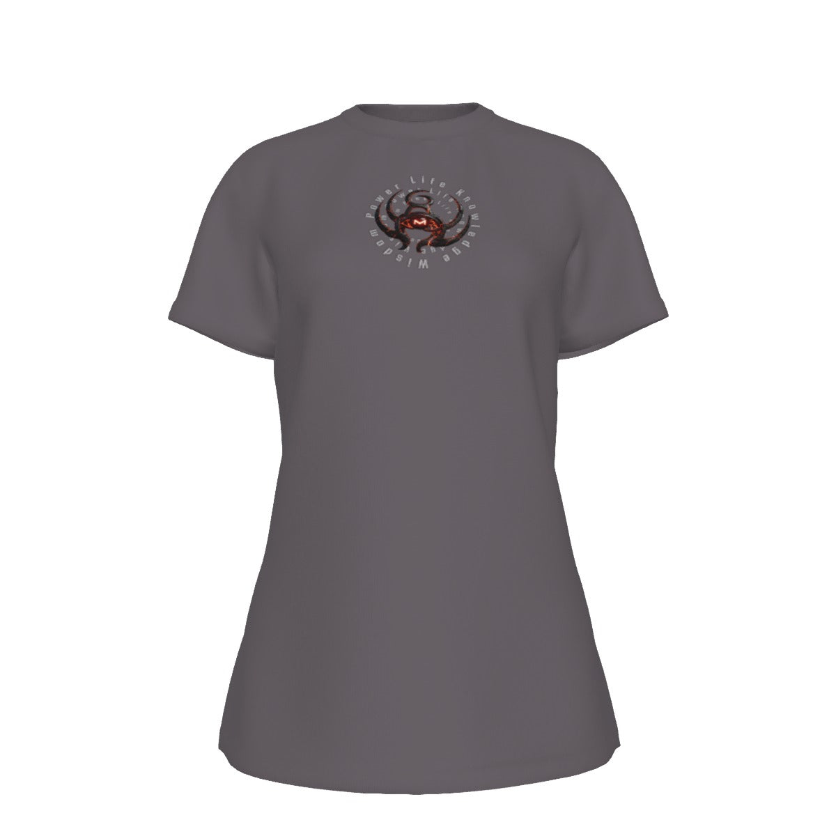 All-Over Print Women's Round Neck T-Shirt | 190GSM Cotton