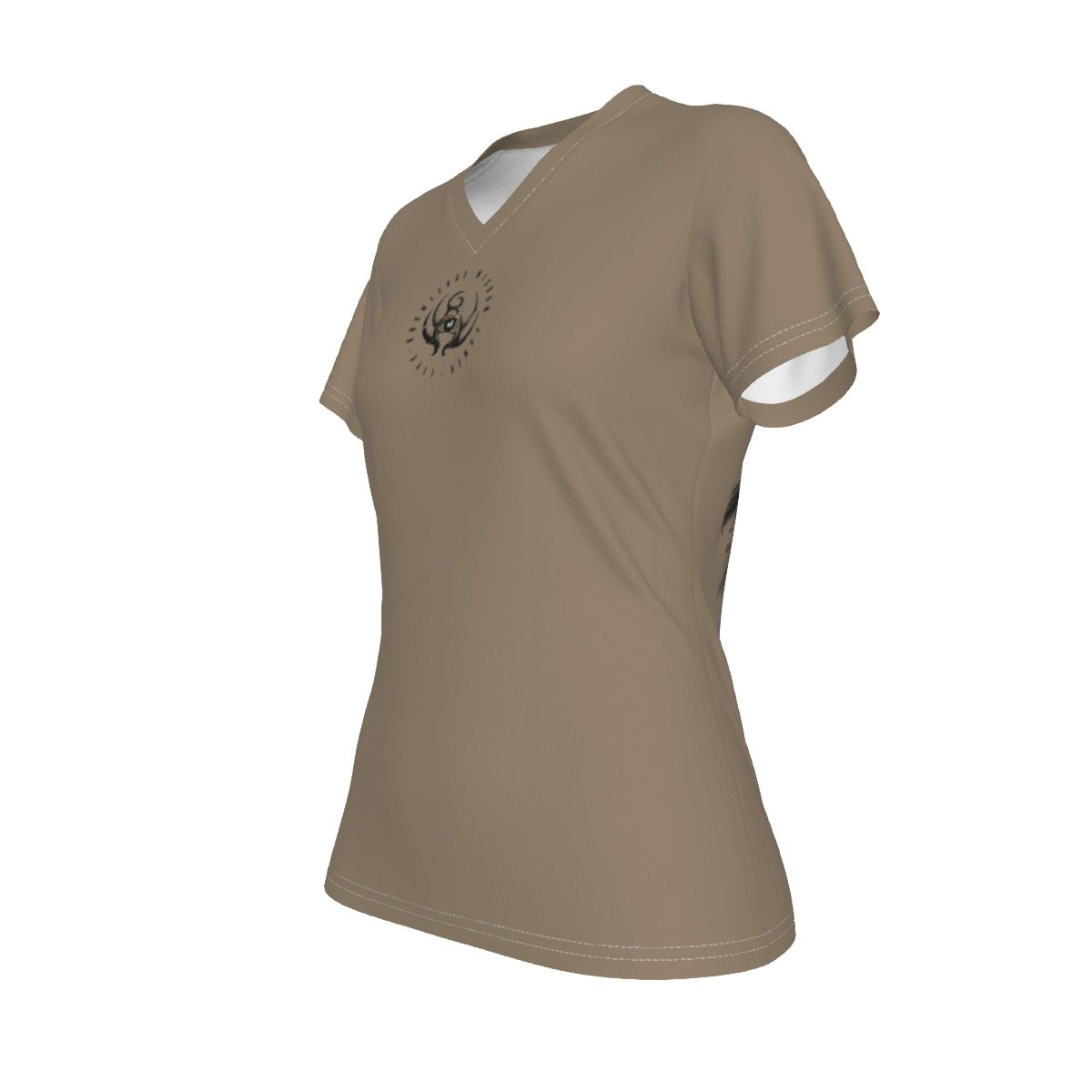 All-Over Print V-neck Women's T-shirt