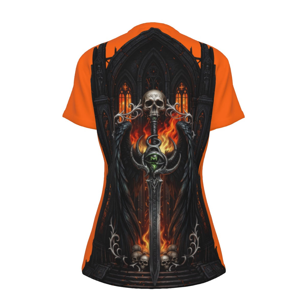 Infernal Throne Skull and Crow LKWP Women’s Cotton T-Shirt