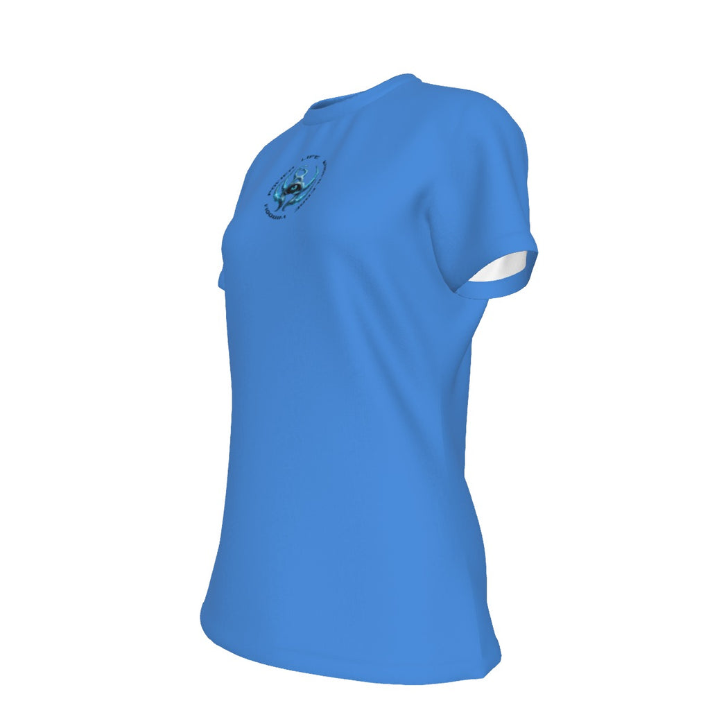 All-Over Print Women's Round Neck T-Shirt | 190GSM Cotton