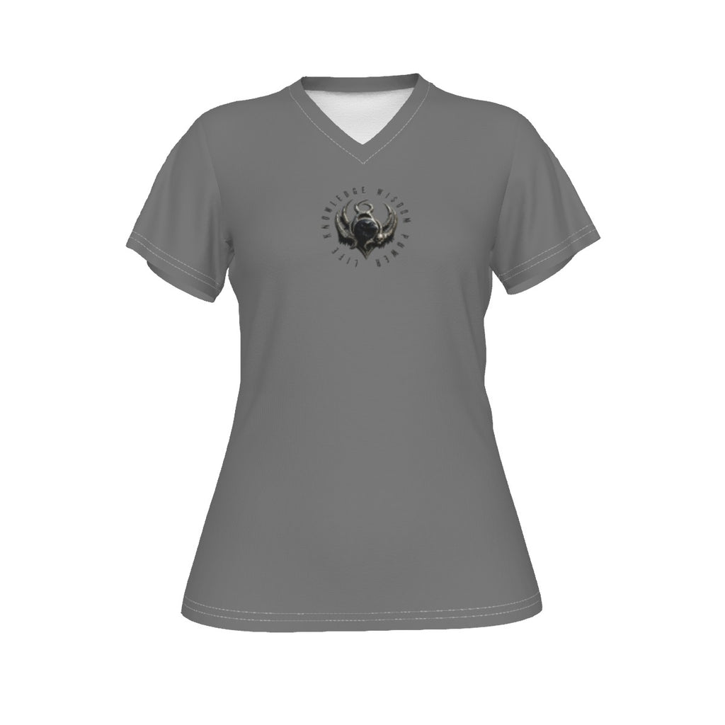All-Over Print V-neck Women's T-shirt