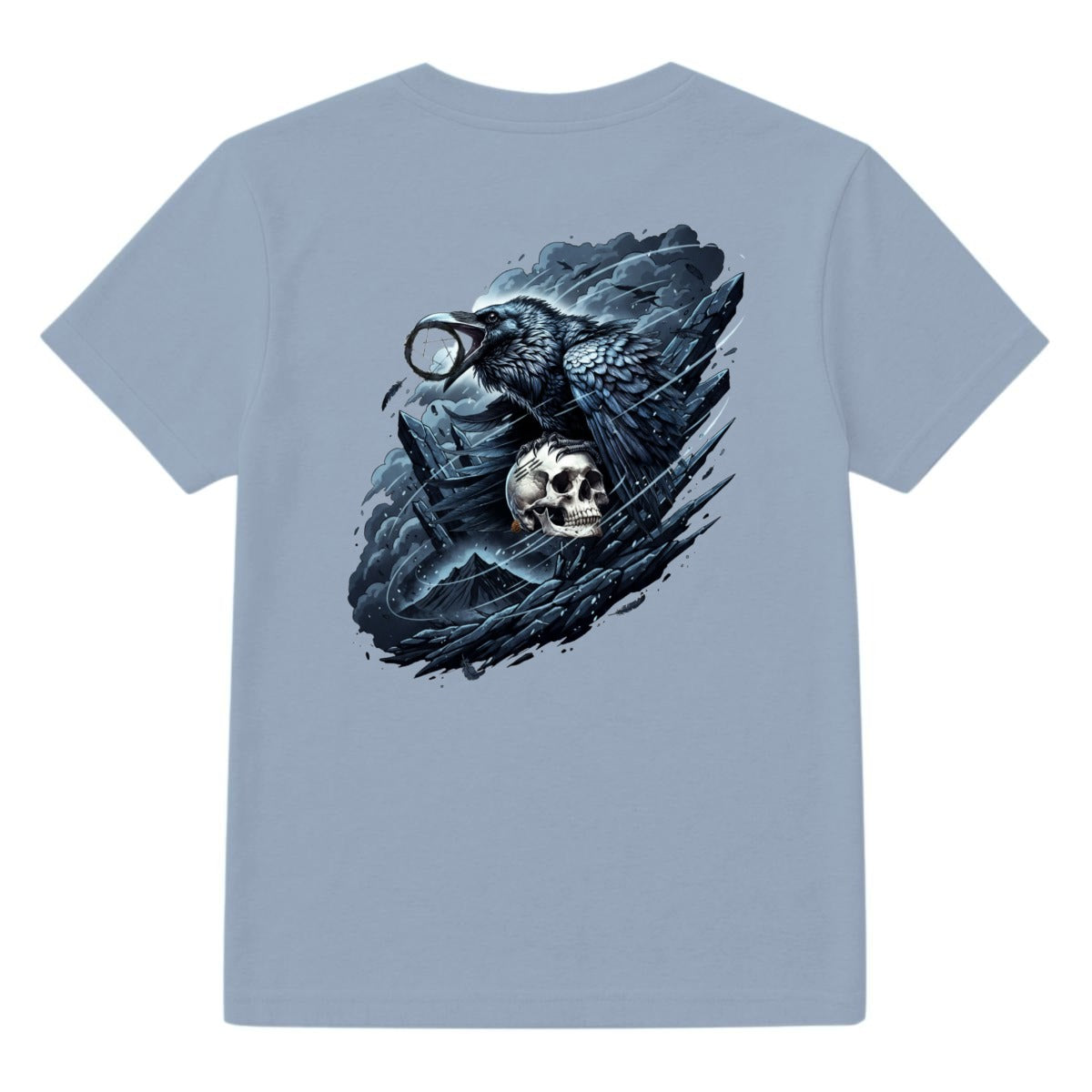 Frostbound Skull and Crow LKWP Graphic T-Shirt
