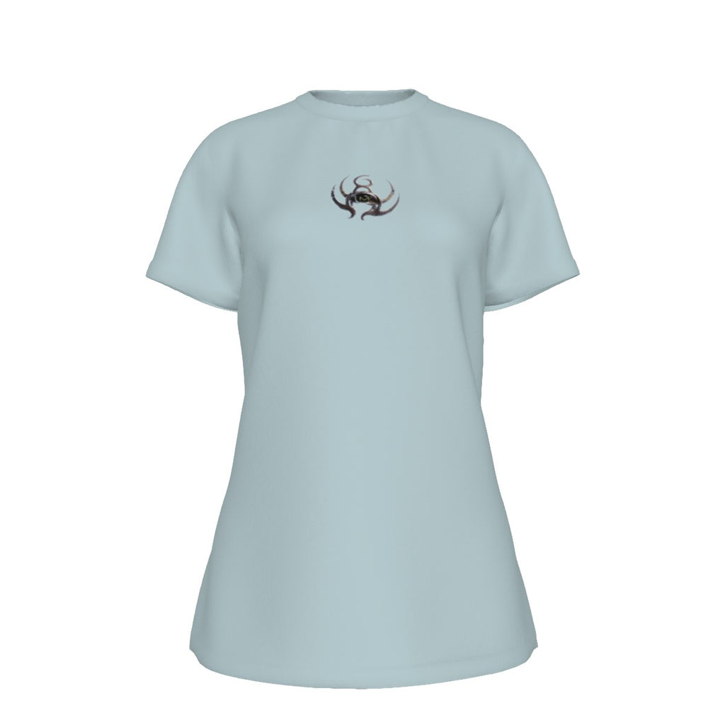 All-Over Print Women's Round Neck T-Shirt | 190GSM Cotton