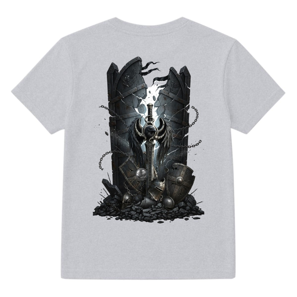 Shattered Guardian Skull and Crow LKWP Graphic T-Shirt