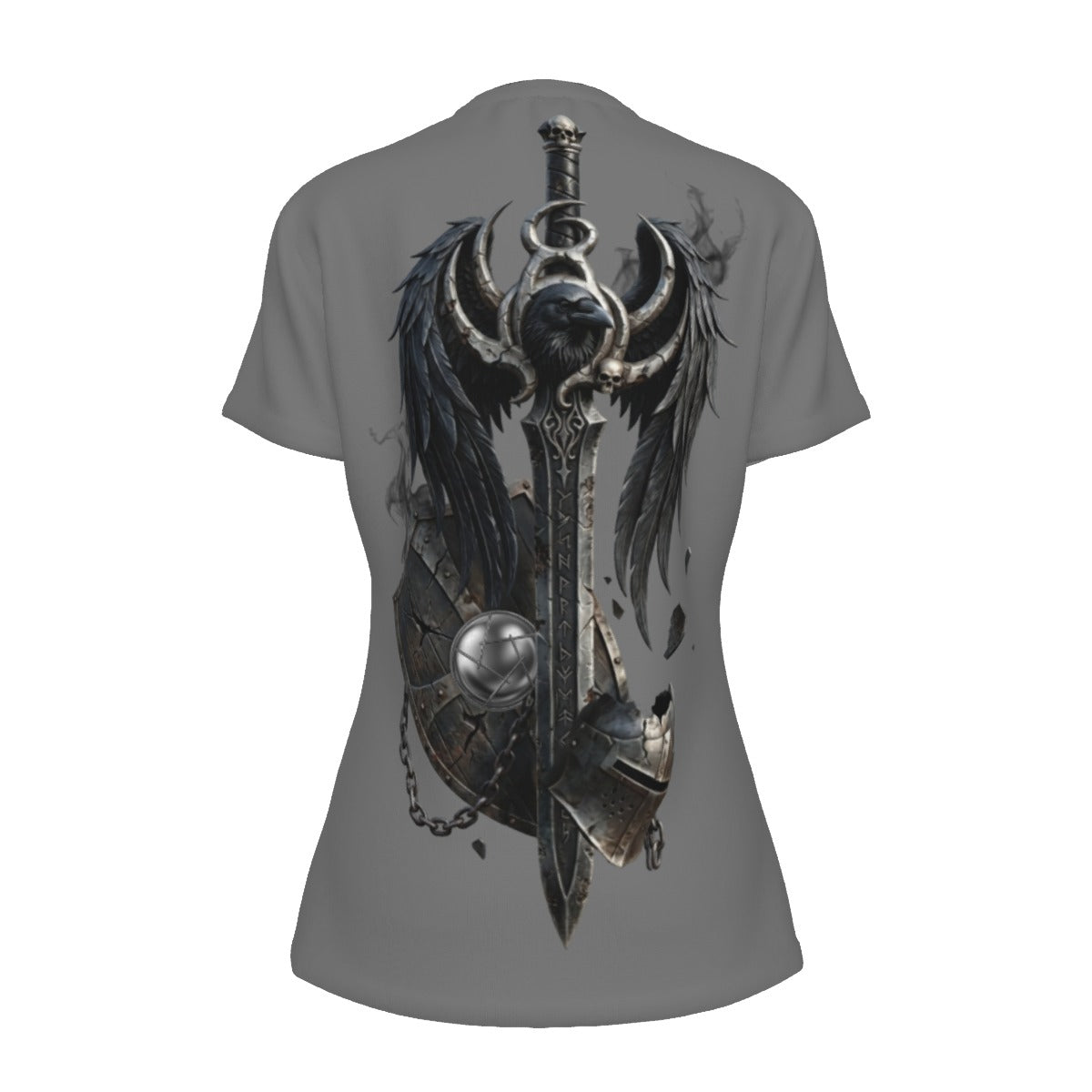 All-Over Print Women's Round Neck T-Shirt | 190GSM Cotton