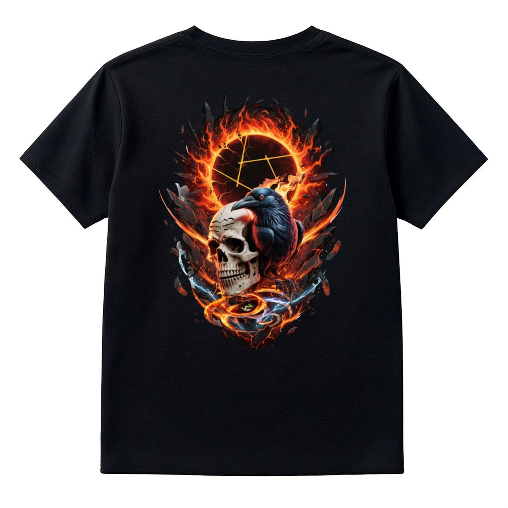 Inferno Eclipse Skull and Crow LKWP Graphic T-Shirt