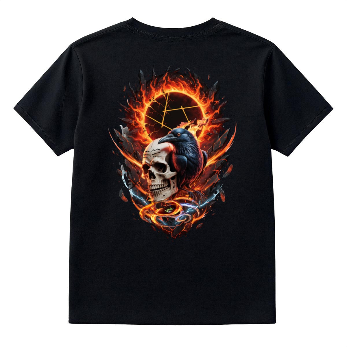 Inferno Eclipse Skull and Crow LKWP Graphic T-Shirt