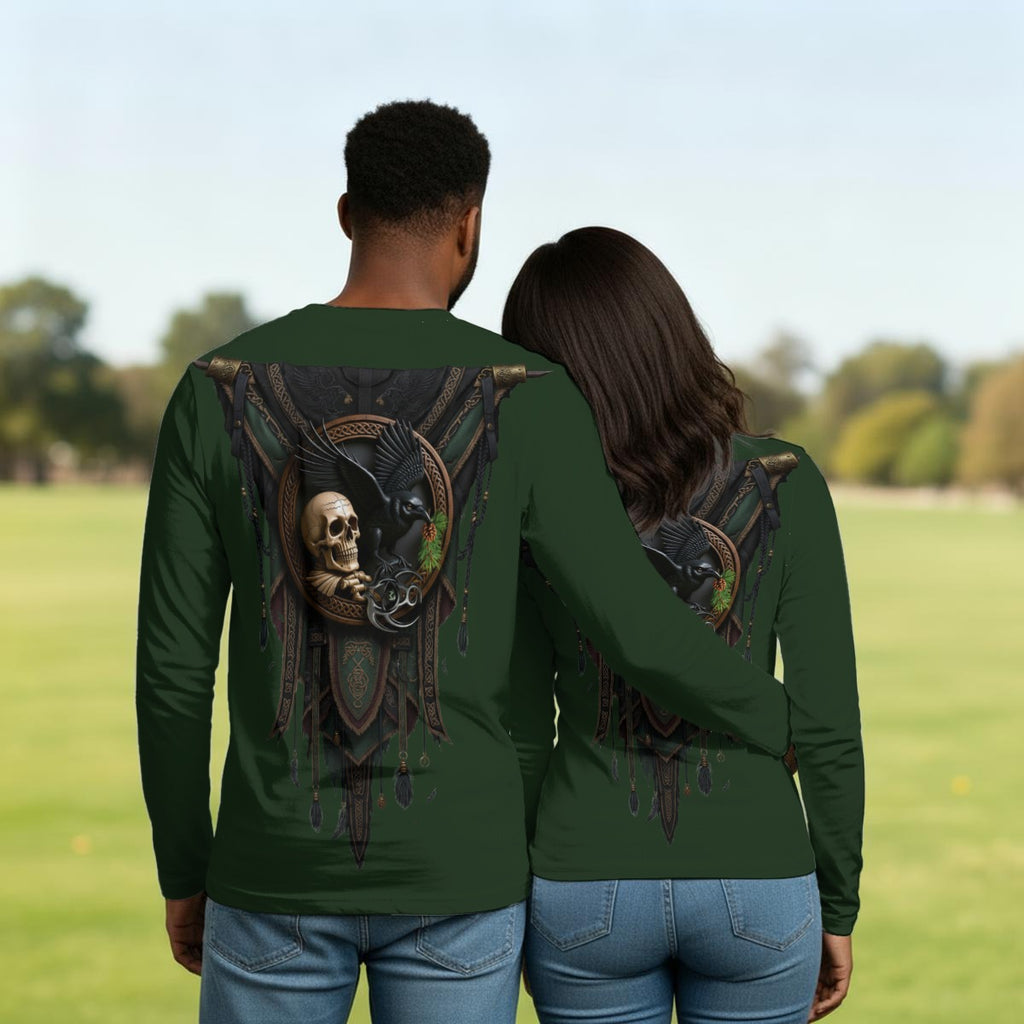Raven Relic Skull and Crow LKWP Long-Sleeve Shirt