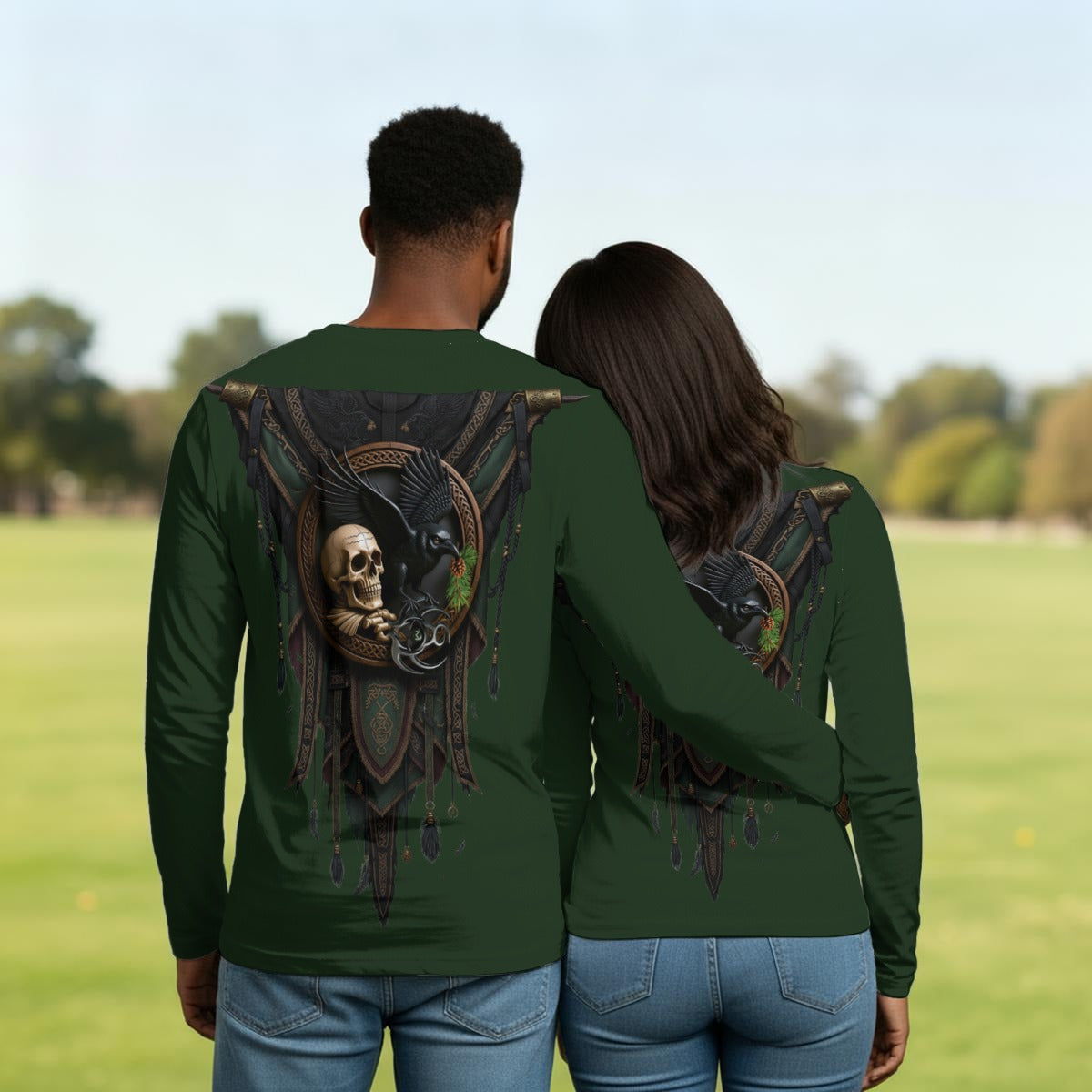Raven Relic Skull and Crow LKWP Long-Sleeve Shirt