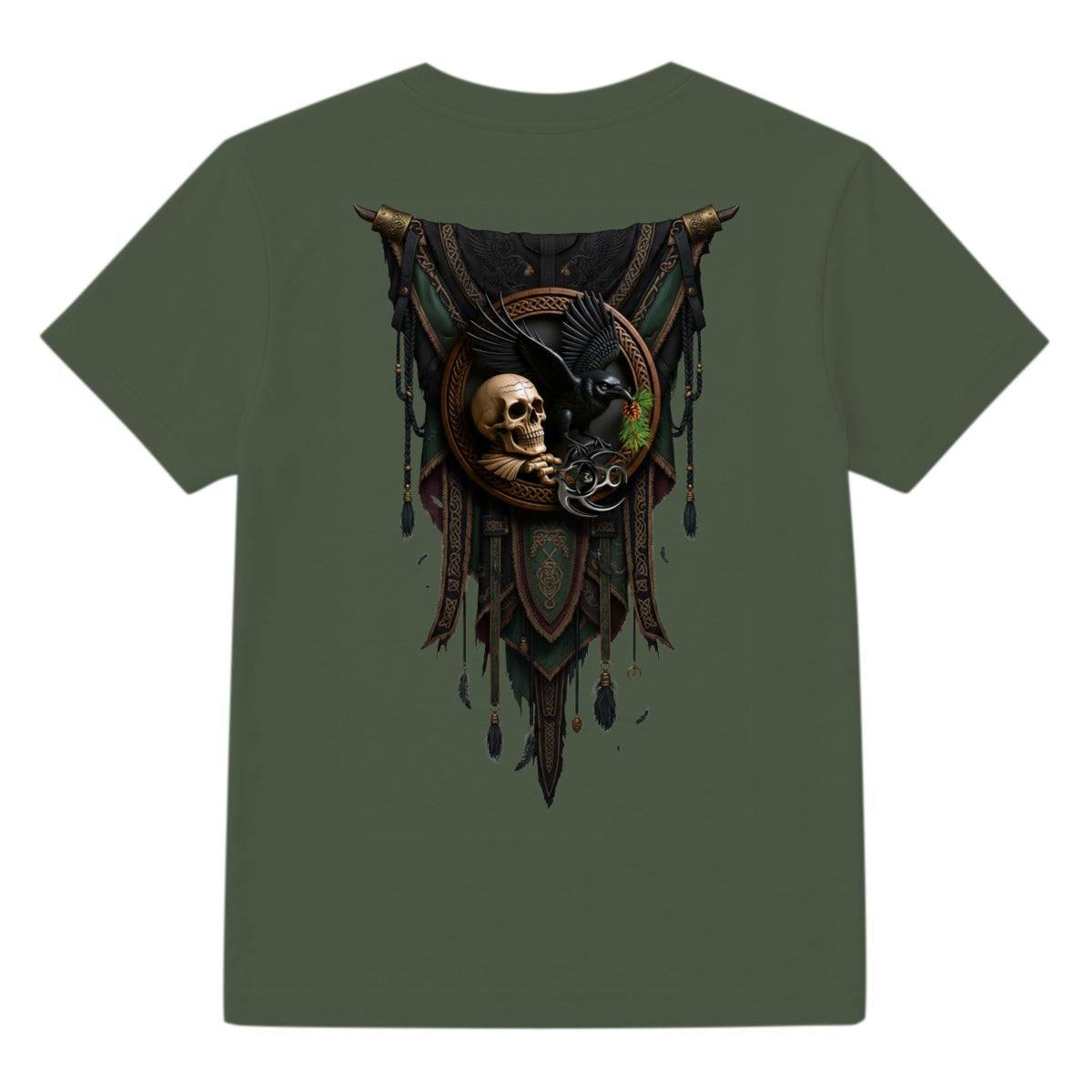 Raven Relic Skull and Crow LKWP Graphic T-Shirt