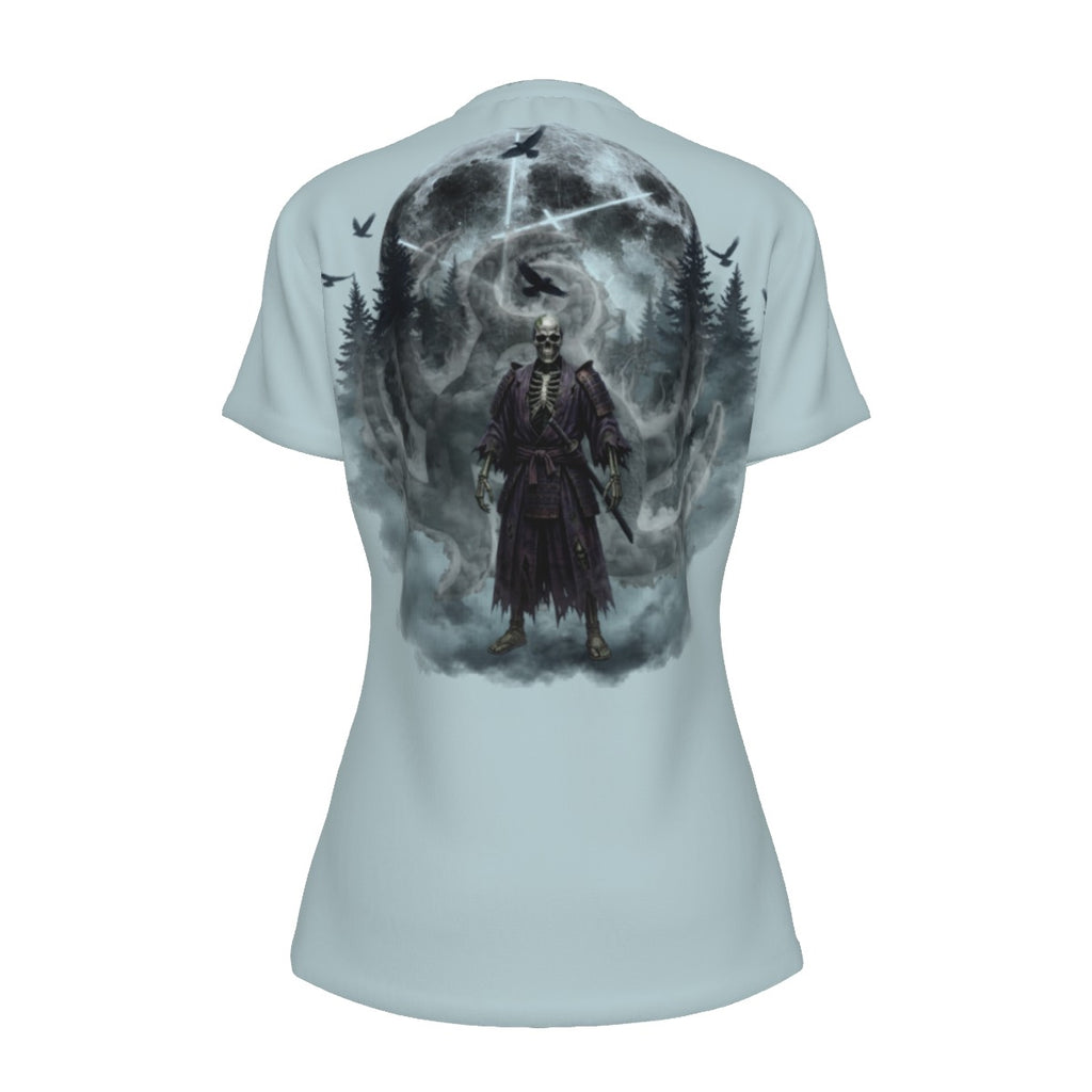 All-Over Print Women's Round Neck T-Shirt | 190GSM Cotton