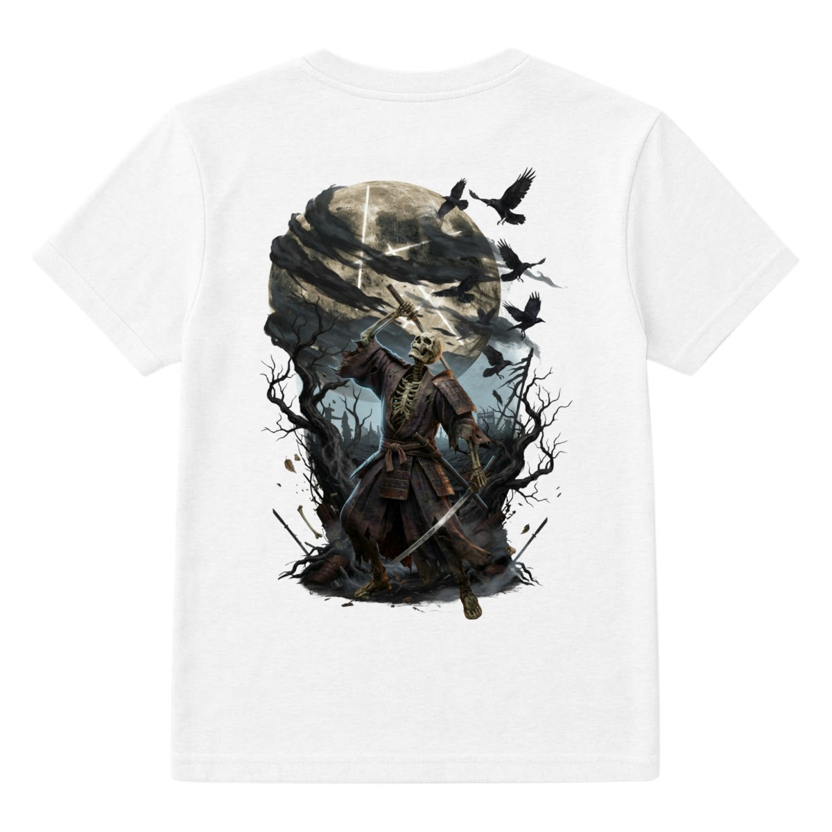 Moonlit Ronin Skull and Crow LKWP Graphic T-Shirt