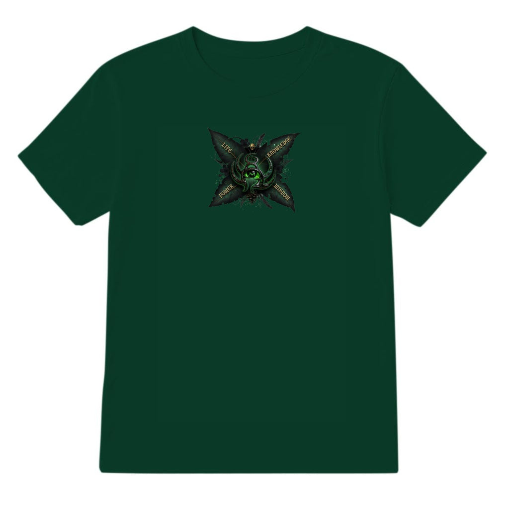Emerald Omen Skull and Crow LKWP Graphic T-Shirt