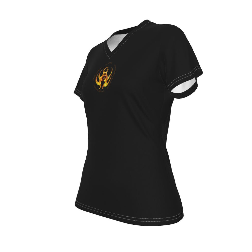 All-Over Print V-neck Women's T-shirt