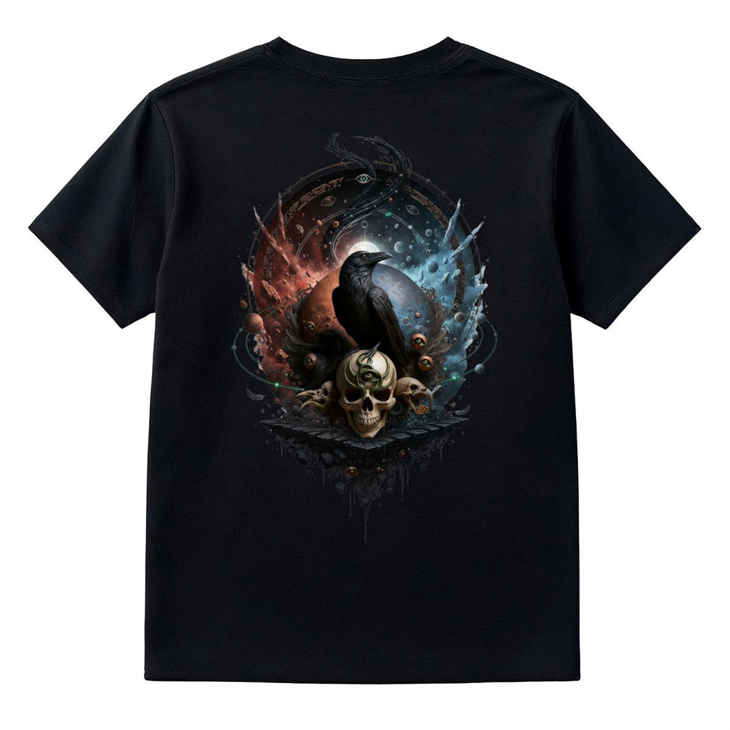 Cosmic Balance Skull and Crow LKWP Graphic T-Shirt