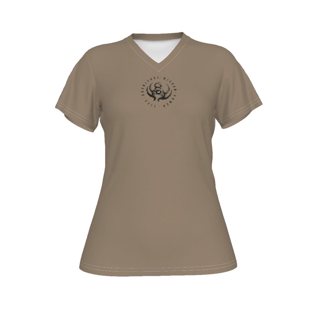 All-Over Print V-neck Women's T-shirt