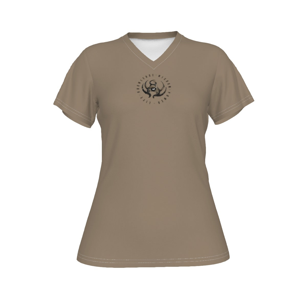 All-Over Print V-neck Women's T-shirt
