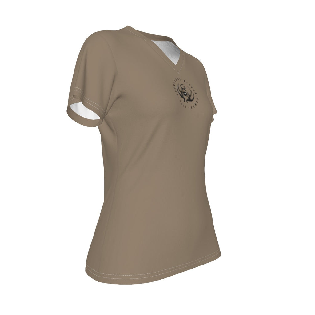 All-Over Print V-neck Women's T-shirt