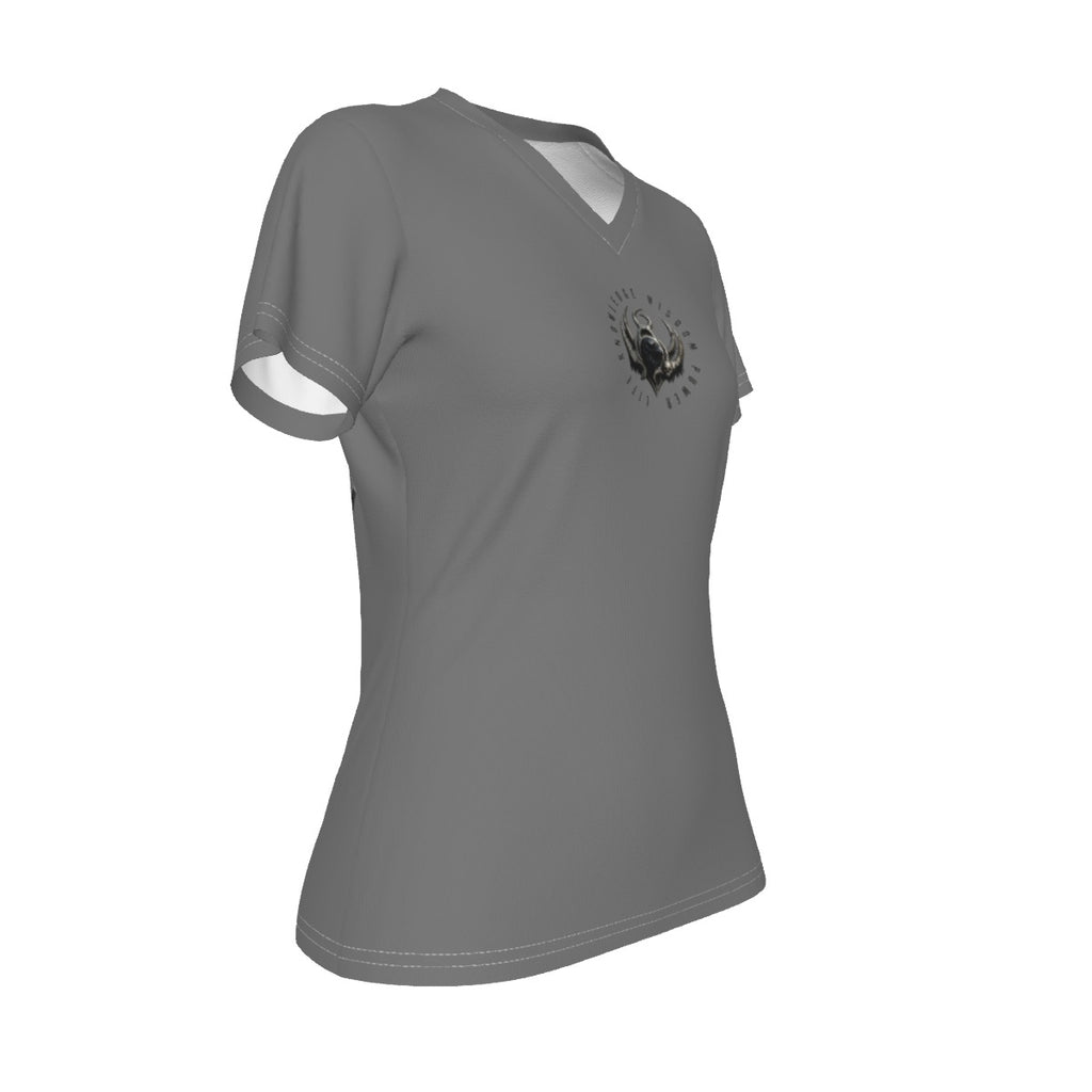 All-Over Print V-neck Women's T-shirt