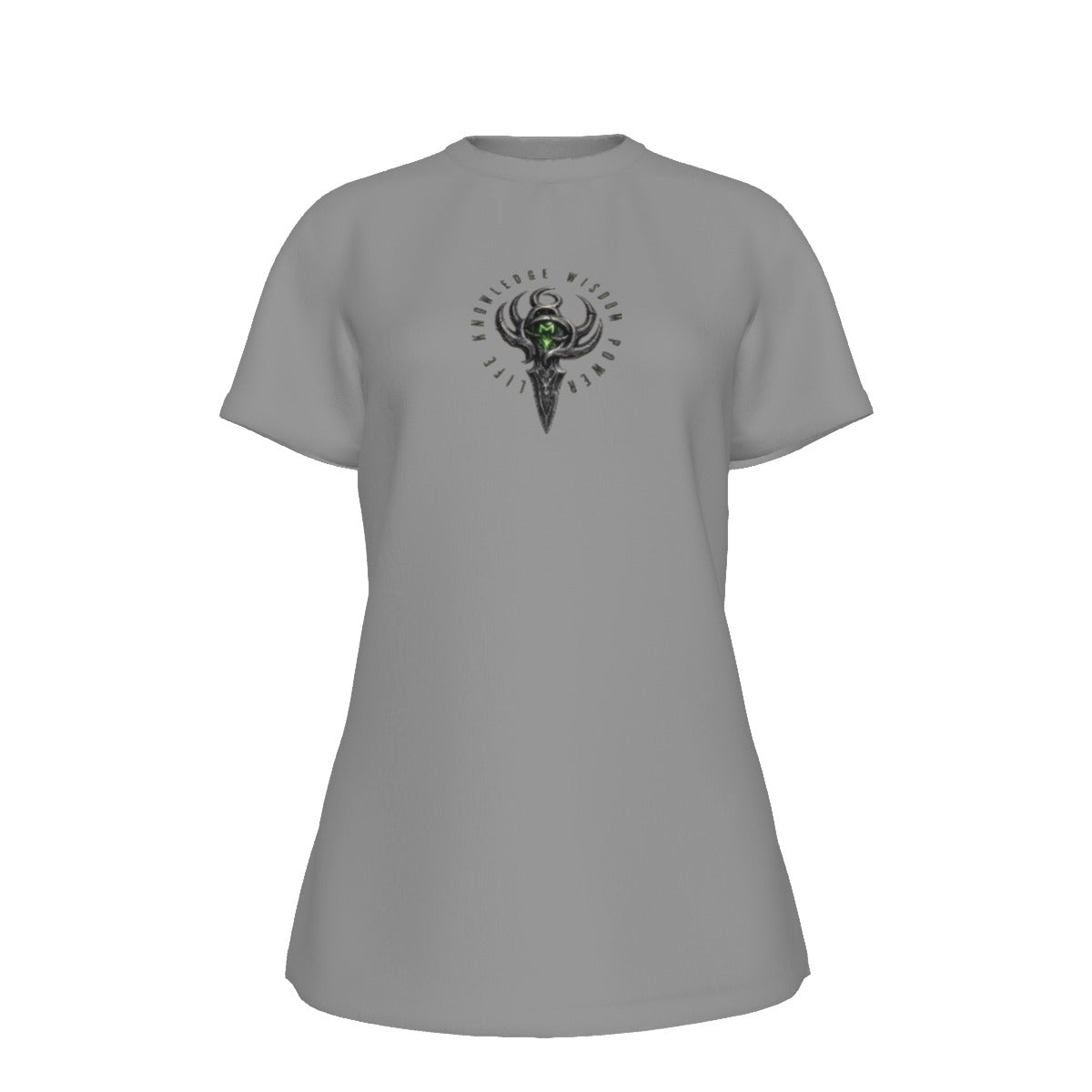All-Over Print Women's Round Neck T-Shirt | 190GSM Cotton