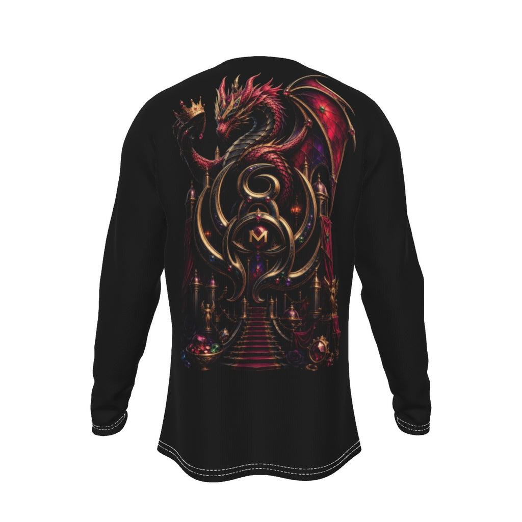 Crimson Dragon Throne LKWP Long-Sleeve Graphic Shirt