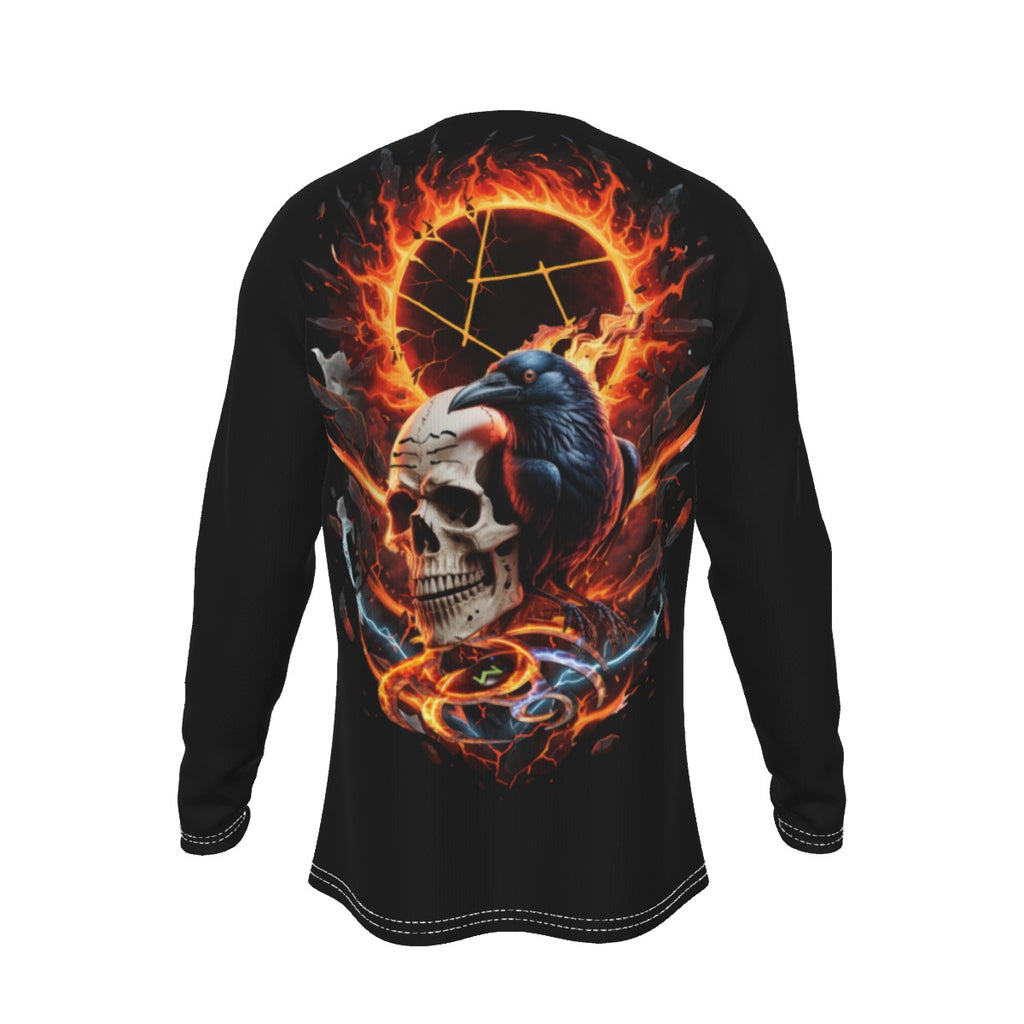 Inferno Eclipse Skull and Crow LKWP Long-Sleeve Shirt