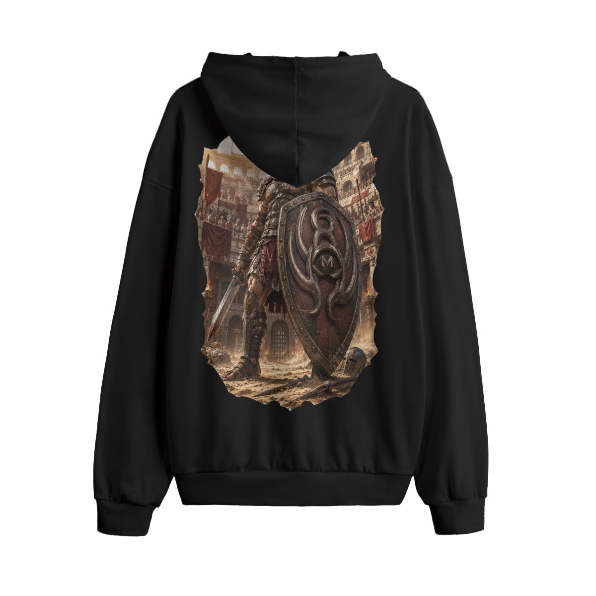 LKWP Fallen Kingdom Battle Shield Hacci Fleece Hoodie – Life Knowledge Wisdom Power