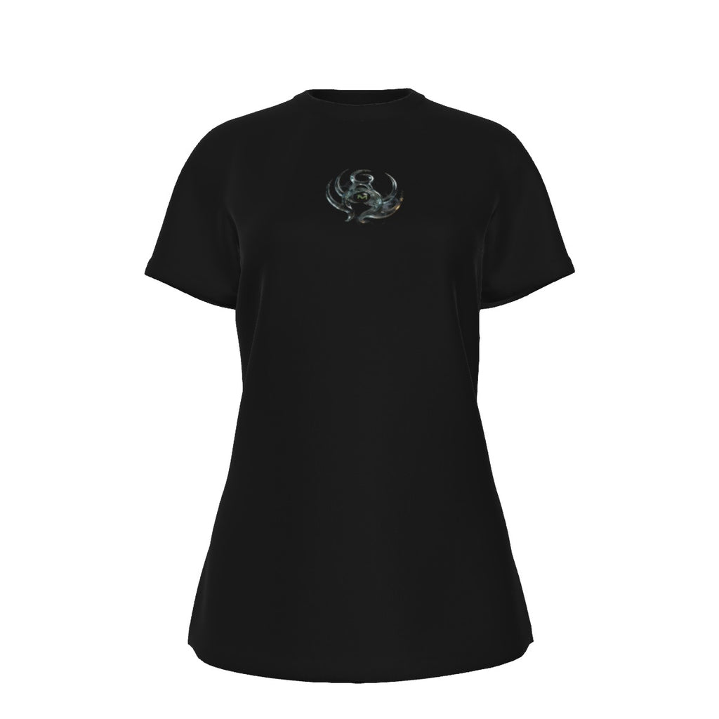 All-Over Print Women's Round Neck T-Shirt | 190GSM Cotton