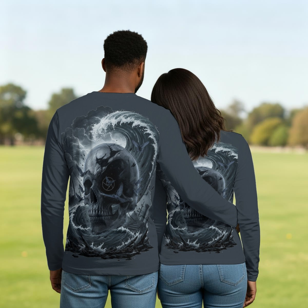 Storm Tide Skull and Crow LKWP Long-Sleeve Shirt