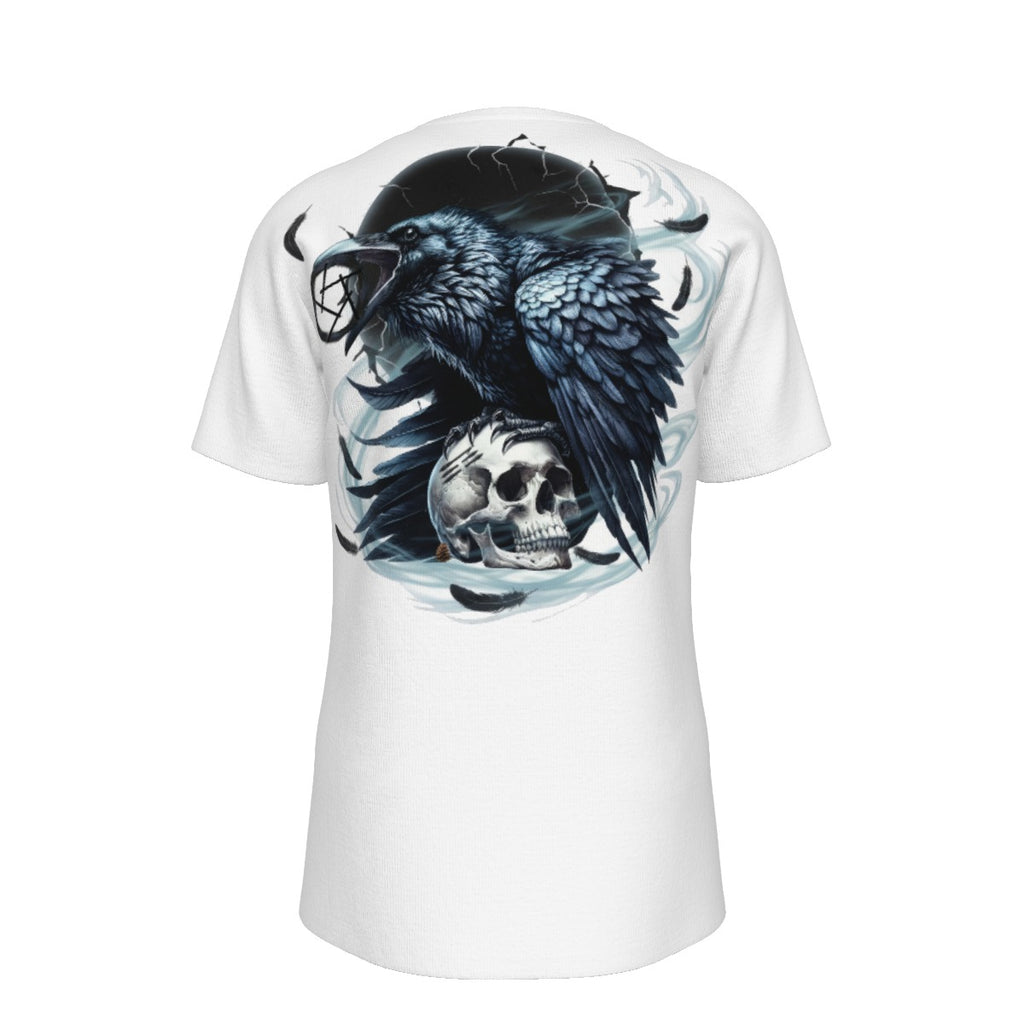 Shadow Raven Skull Graphic Tee