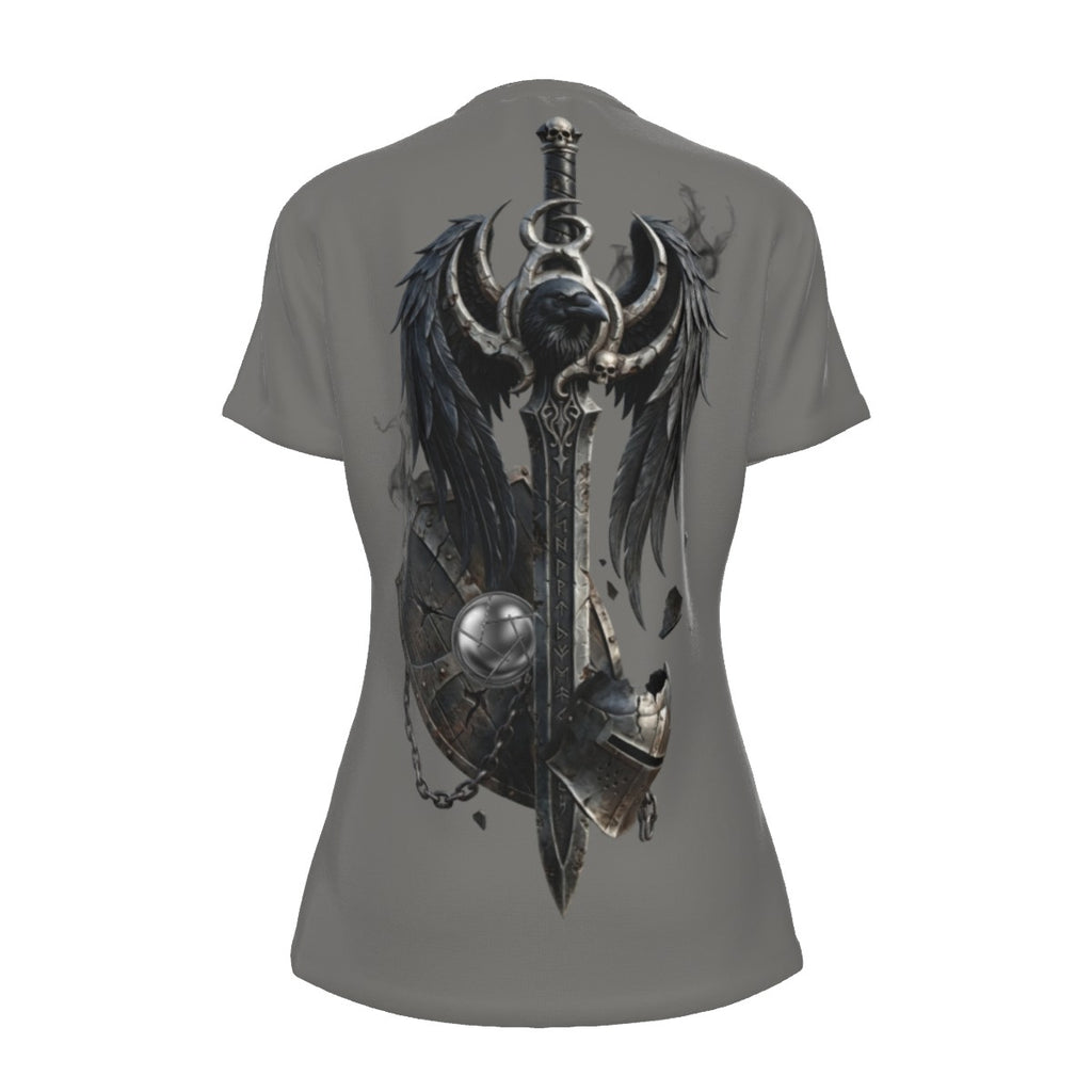 All-Over Print Round Neck T-Shirt