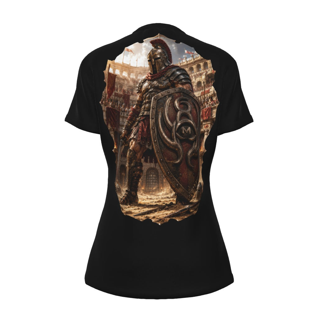 LKWP Fallen Kingdom Shield Women’s Cotton T-Shirt – Life Knowledge Wisdom Power