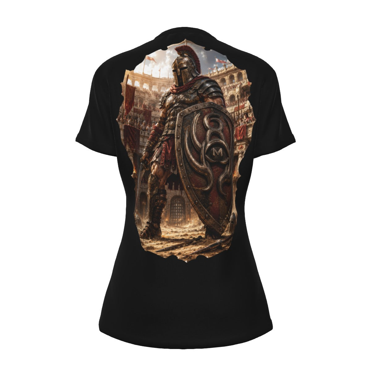LKWP Fallen Kingdom Shield Women’s Cotton T-Shirt – Life Knowledge Wisdom Power