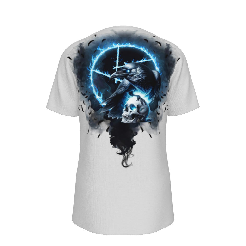 Shadow Raven Skull Graphic Tee