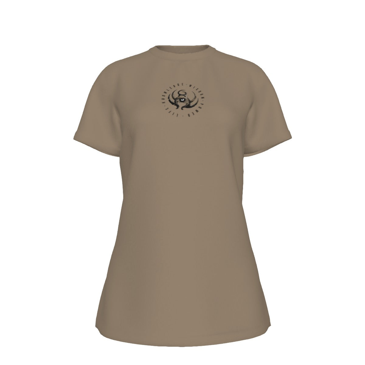All-Over Print Women's Round Neck T-Shirt | 190GSM Cotton