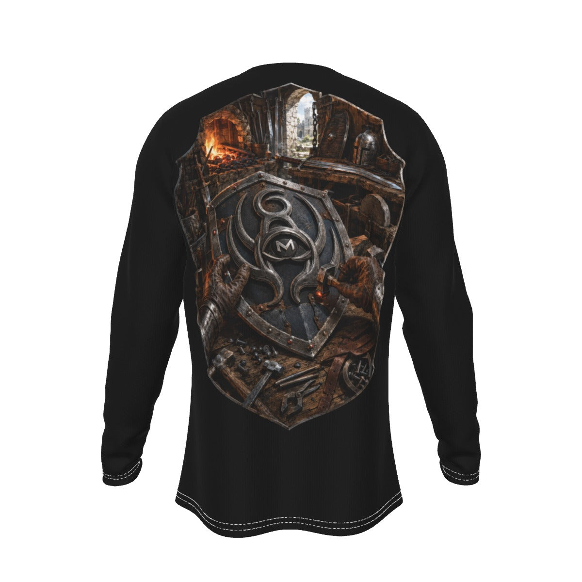 LKWP Medieval Blacksmith Shield Long-Sleeve Shirt – Life Knowledge Wisdom Power